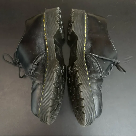 Dr.‎ Doc Martens 1461 Bex Black Leather Oxford Shoes US Men's 10 Chunky Combat - Picture 6 of 12
